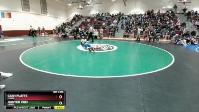 150 lbs Champ. Round 1 - Cash Platts, Lyman vs Hunter Krei, Lovell