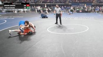 D 1 132 lbs Champ. Round 2 - Draven Jenkins, Terrebonne vs Rylan Gnann, Live Oak