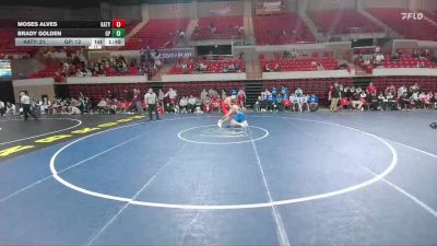 150 lbs Round 2 - Quarters & 1st Wb (16 Team) - Moses Alves, Katy vs Brady Golden, Grand Prairie