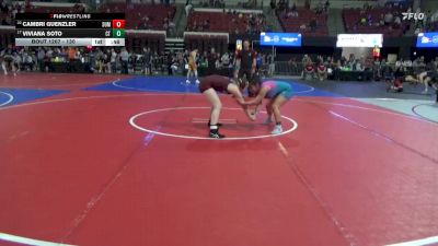 130 lbs Cons. Round 4 - Viviana Soto, CWC Thunder vs Cambri Guenzler, Choteau Wrestling