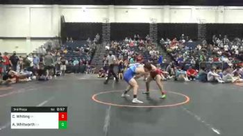 170 lbs 3rd Place - Clayton Whiting, WI vs Alex Whitworth, GA