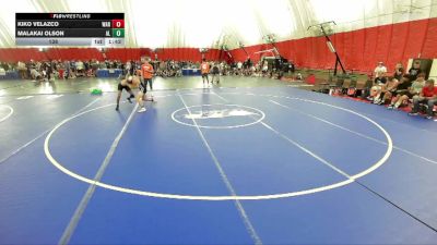 138 lbs Round 3 (8 Team) - Malakai Olson, Albert Lea Area vs Kiko Velazco, Waukee Warriors