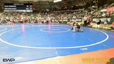 80 lbs Round Of 16 - Ellis Jennings, The Valley WC vs Grayson Wolf, Wolfpak Wrestling