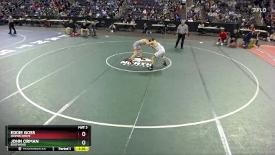 132 lbs Quarterfinal - John Orman, Edgewood vs Eddie Goss, Center Grove