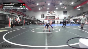 51-54 lbs Rr Rnd 5 - Raelynn Gibbens, Viking Wrestling Club vs Josie Springfield, Runestone