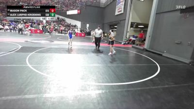 80 lbs Cons. Round 3 - Mason Pack, B.A.M Training Center vs Alex Luepke-Kroening, Slinger