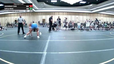 109 lbs Consi Of 16 #1 - Savannah Choi, Rancho Bernardo HS vs Layla Frye, Nighthawk WC