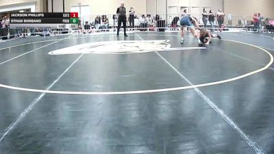 113 lbs Consi Of 32 #1 - Jackson Phillips, Cats WC vs Ethan Burbano, Pounders WC