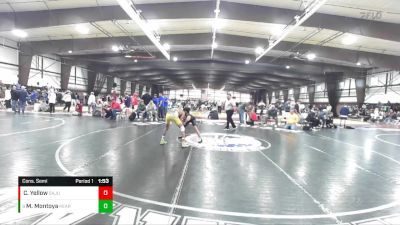 120 lbs Cons. Semi - Mesiah Montoya, Kearns vs Chad Yellow, San Juan