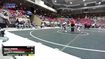 105 lbs Cons. Round 2 - Paisley Perkins, Caney Valley vs Elizabeth Pendergrass, Ark City