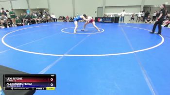 140 lbs Placement Matches (8 Team) - Lexi Ritchie, Illinois vs Alexandria Perez, California Blue