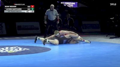 215 lbs 1st Place Match - Jayden Bartoszek, Hanover Central vs Noah Weaver, Rossville