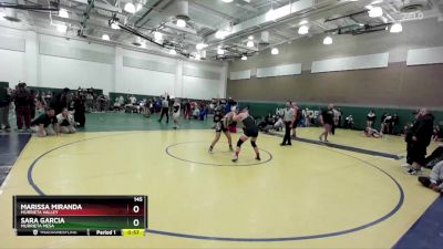 145 lbs Cons. Round 2 - Sara Garcia, Murrieta Mesa vs Marissa Miranda, Murrieta Valley