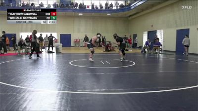 285 lbs Champ. Round 1 - Nicholai Brotzman, Penn College vs Matthew Caldwell, Penn State Behrend