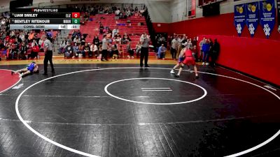 145 lbs Cons. Semi - Liam Smiley, Elizabeth Forward vs Bentley Ritenour, Mount Pleasant Area