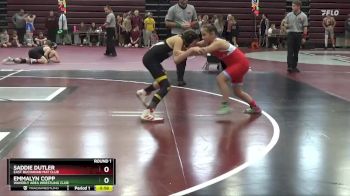 PW-5 lbs Round 1 - Saddie Dutler, East Buchanan Mat Club vs Emmalyn Copp, Waverly Area Wrestling Club