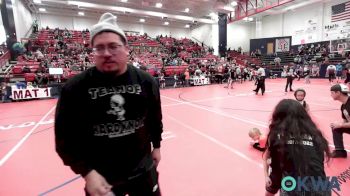 46 lbs 3rd Place - Everlee Henderson, Oklahoma Wrestling Academy vs Angelo Ponce, Team Of Hard Knox