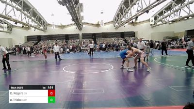 165-I lbs Quarterfinal - Dayton Rogers, Dover Bandits vs Enzo Triola, RedNose Wrestling School