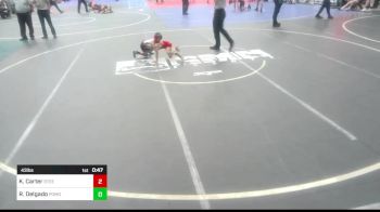 43 lbs Quarterfinal - Kane Carter, Steel City Reloaded WC vs Romeo Delgado, Pomona Elite WC