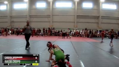 96 lbs Round 5 (8 Team) - Hunter Pierson, Contenders WA Blue vs Carson Wissinger, Dayton Bandits