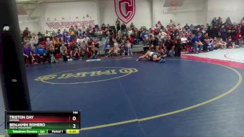 144 lbs Cons. Round 3 - Triston Day, Hayden vs Benjamin Romero, Fruita Monument