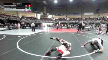 116 lbs Quarterfinal - Devin Kuenzler, Eaglecrest WC vs Lucas Simpson, Athlos Wrestling