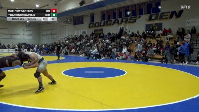 153 lbs Consi Of 4 - Matthew Centeno, Esperanza vs Garrison Sartain, Edmond North (OK)