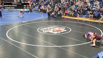 110 lbs Champ. Round 2 - Damien Shea, Springville vs Drew DellaPenta, Eden