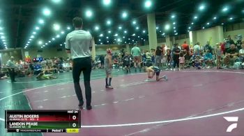 65 lbs Champ Round 1 (16 Team) - Austin Rogers, Alabama Elite - Red vs Landon Pease, Glasgow WA