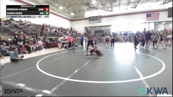 43 lbs Quarterfinal - Emerson Jarboe, South Central Punisher Wrestling Club vs Kasen Jones, Kingfisher YellowJackets