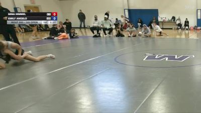 145 Open Cons. Round 3 - Mina Himmel, Central Methodist University vs Emily Angelo, Iowa Central Community College