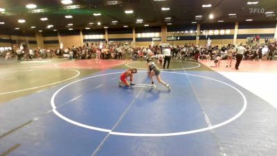 88 lbs Consi Of 8 #1 - Leila Hilbert, One Academy vs Presley Call, Bear River WC