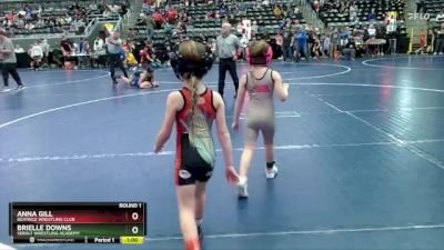 50-55 lbs Round 1 - Brielle Downs, Sebolt Wrestling Academy vs Anna Gill, Beatrice Wrestling Club