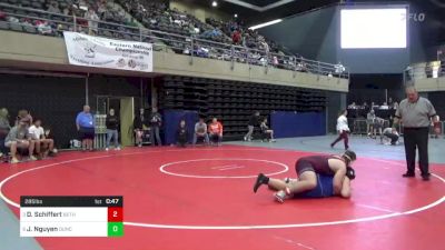 285 lbs Quarterfinal - Daniel Schiffert, Bethlehem, PA vs James Nguyen, Duncannon, PA