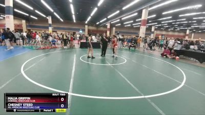 130 lbs Quarterfinal - Malia Griffin, Cardinal Wrestling Club vs Chesney Steed, All American Wrestling Club