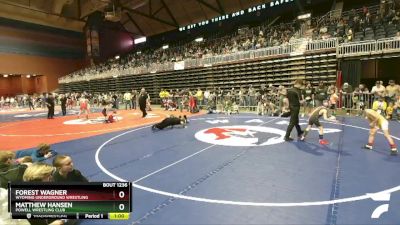 56 lbs Quarterfinal - Forest Wagner, Wyoming Underground Wrestling vs Matthew Hansen, Powell Wrestling Club