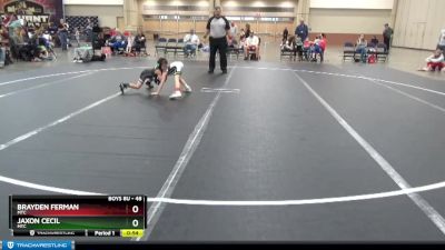 48 lbs Round 4 - Jaxon Cecil, MTC vs Brayden Ferman, MTC
