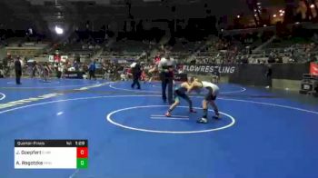 100 lbs Quarterfinal - Jaxson Goepfert, Elkhorn WC vs Axel Rogotzke, Pinnacle