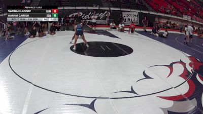 130 lbs 3rd Place Match - Safirah Ladore, Hawaii vs Karris Carter, Colorado