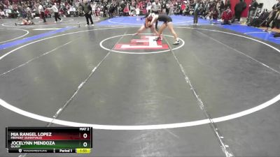 125 lbs Quarterfinal - Mia Rangel Lopez, Fremont (Sunnyvale) vs Jocelynn Mendoza, Gilroy