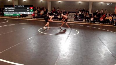 125 lbs Champ. Round 3 - Nathan Fish, Western Wyoming College vs Cole Welte, Augustana (SD)