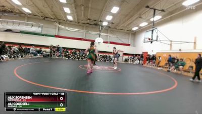 155 lbs Round 1 - Ali Goodsell, Pinedale vs Alix Sorensen, Thermopolis