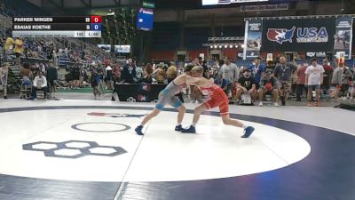 106 lbs Cons. Sub-rd Of 16 - Parker Wingen, South Dakota vs Esaias Koethe, Iowa