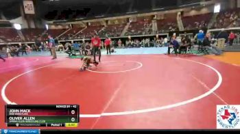 42 lbs Semifinal - Oliver Allen, Spring Klein Wrestling Club vs John Mack, Rise Wrestling