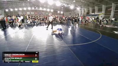 49 lbs Finals (8 Team) - Oakley Fredrickson, Death Row vs Stockton Rowley, Ravage