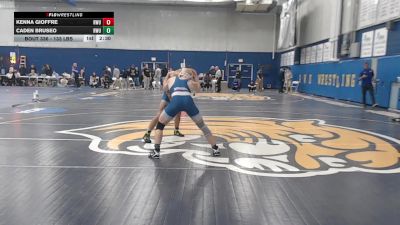 133 lbs Consi Of 4 - Kenna Gioffre, Roger Williams vs Caden Bruseo, Roger Williams