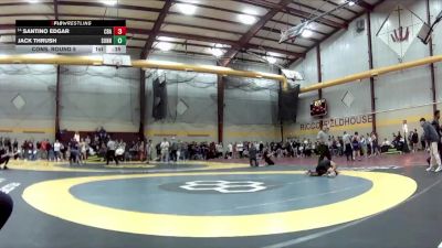 106 lbs Cons. Round 5 - Santino Edgar, Christian Brothers Academy vs Jack Thrush, Sunnyside