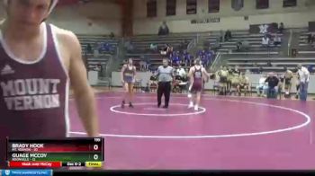 195 lbs Finals (2 Team) - Derek Hollinger, Mt. Vernon vs Caywood Ellis, Boonville