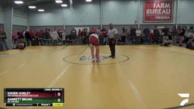 119 lbs Cons. Round 4 - Xavier Hurley, Williamsburg Wrestling Club vs Garrett Brunk, Big Orange