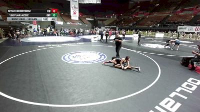 100 lbs 3rd Place Match - Skylar Azziz, Granite Wrestling Club vs Myah Benevidez, Faithful Few Wrestling